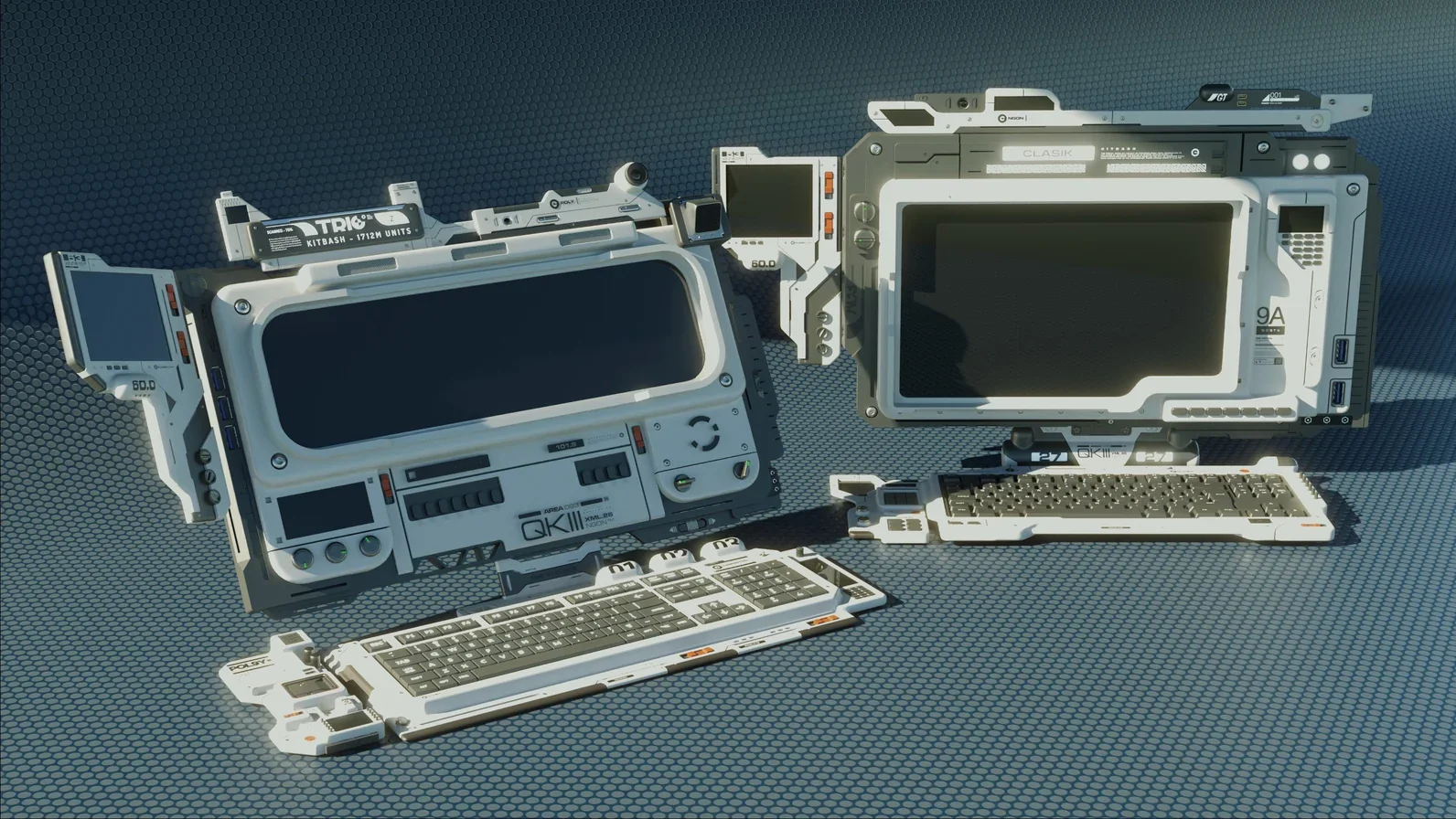 Hard-surface terminals designed with Design Magic smart parts
